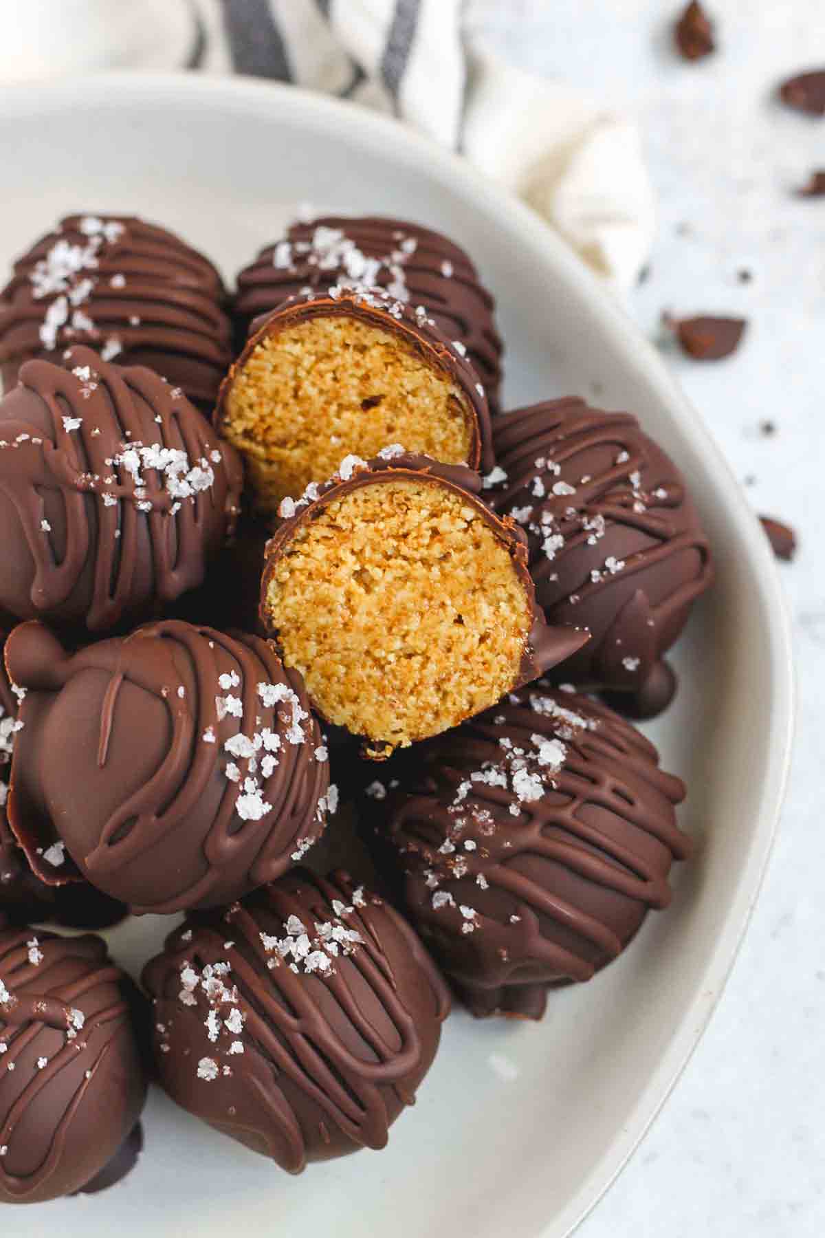 Dark Chocolate Peanut Butter Balls