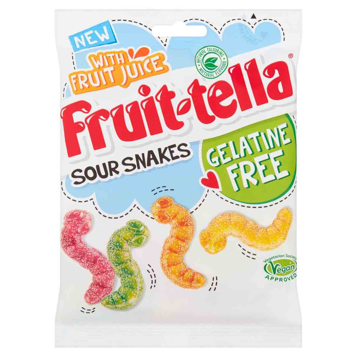 Vegan Fruitella Sour Snakes Sweets