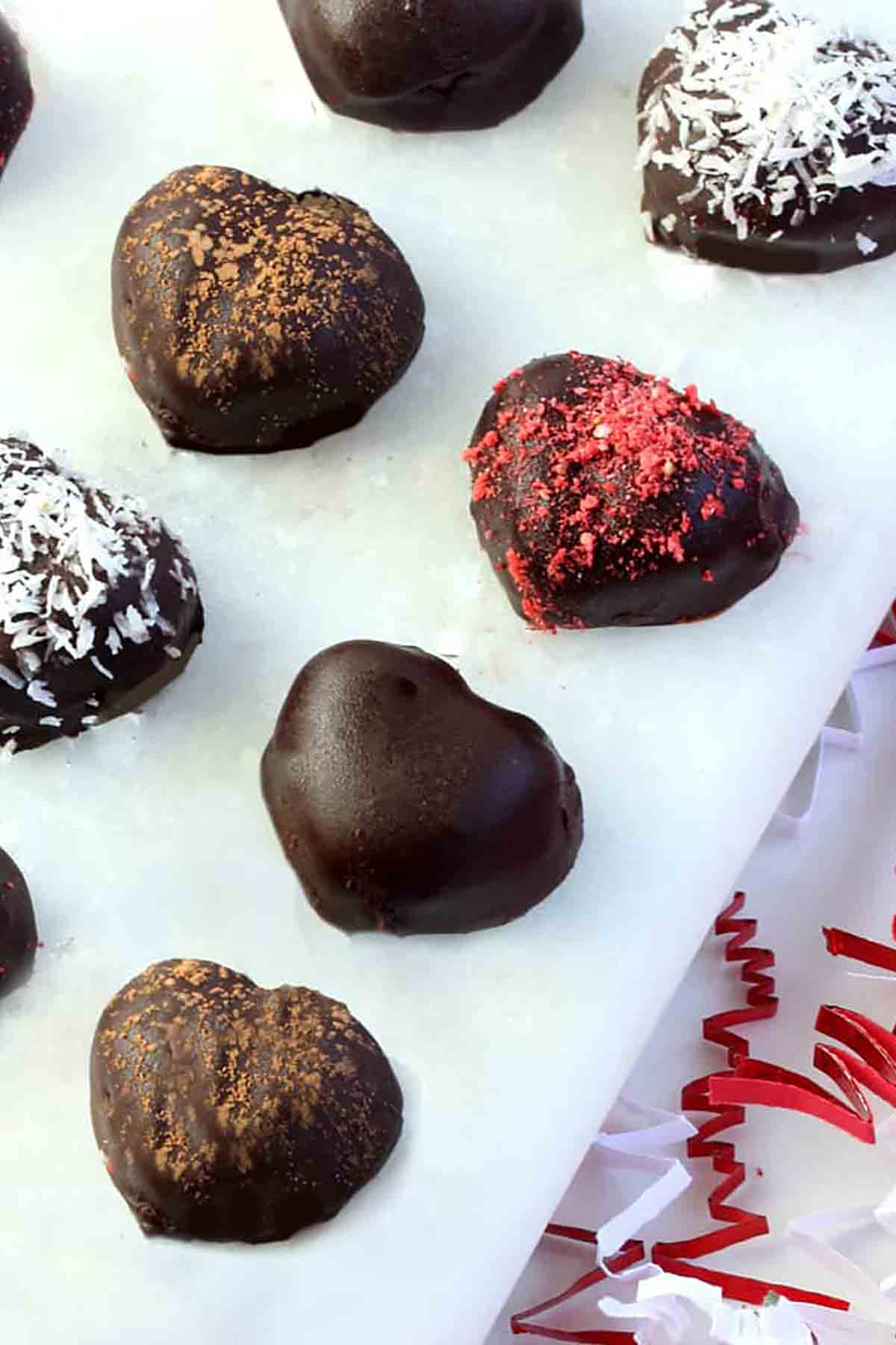 Heart Shaped Vegan Truffles