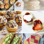 Image Collage Of Vegan Afternoon Tea Recipes
