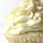 Image Of A Vegan Vanilla Cupcake With Dairy-free Buttercream On Top