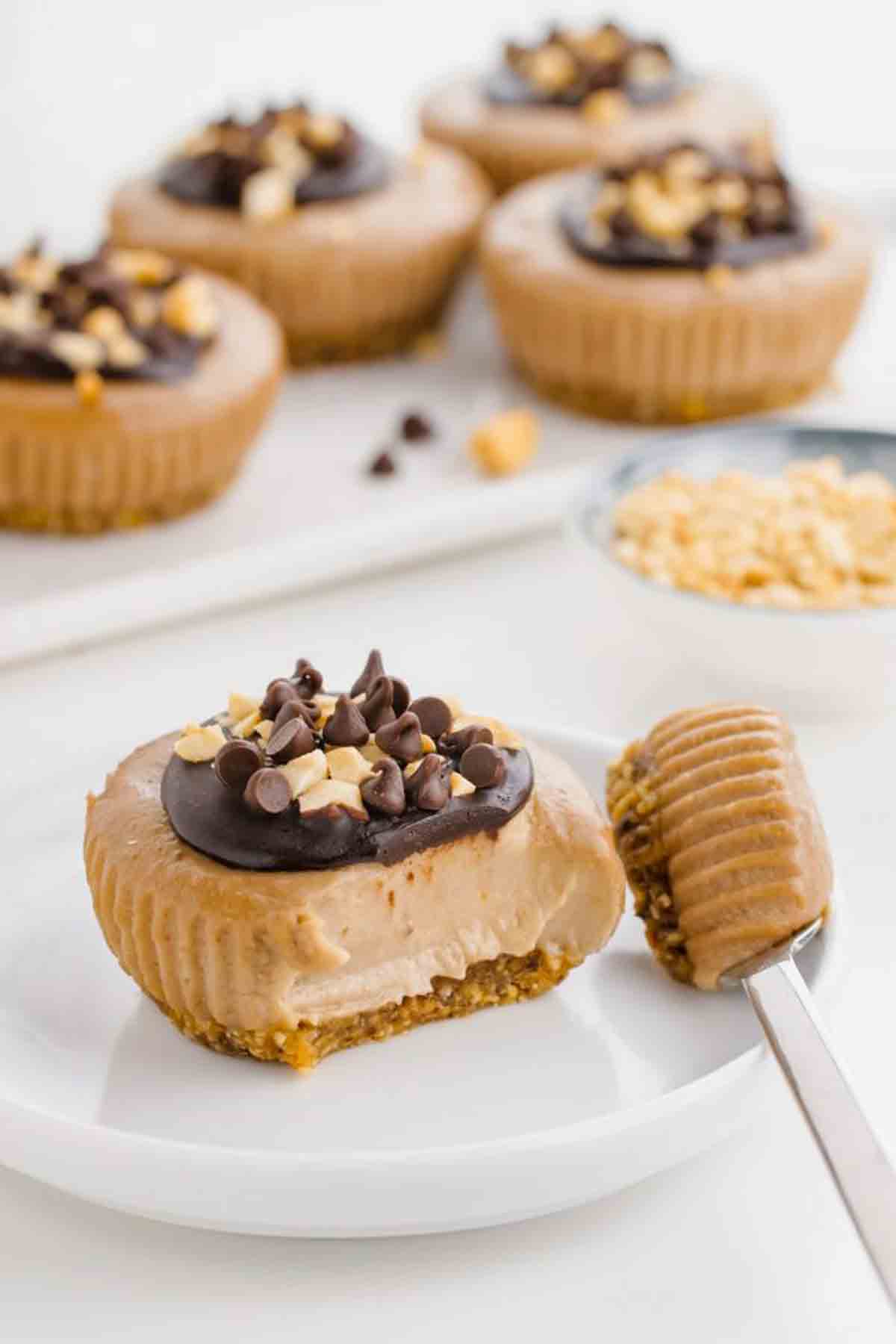 Mini Vegan Peanut Butter Pies