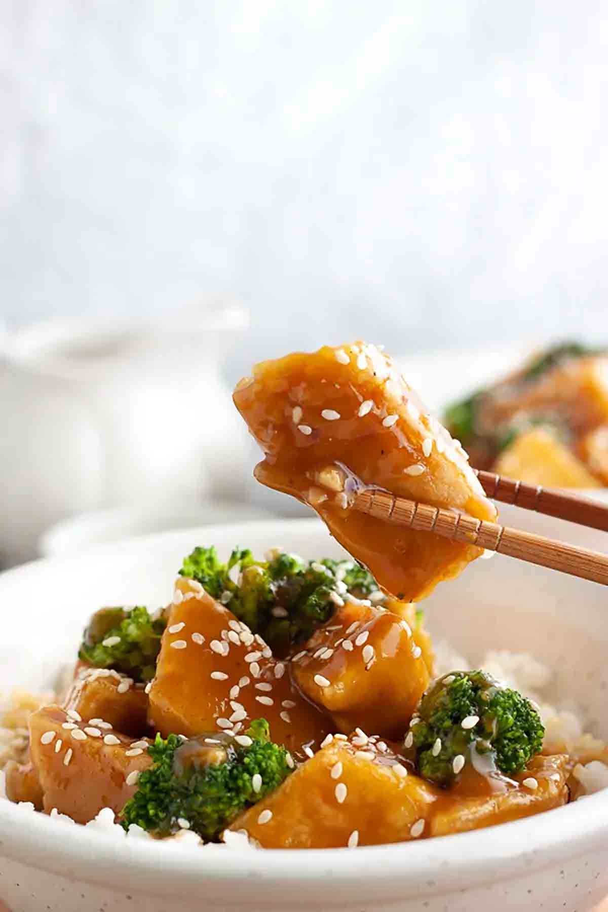 Vegan Orange Tofu for Chinese New Year