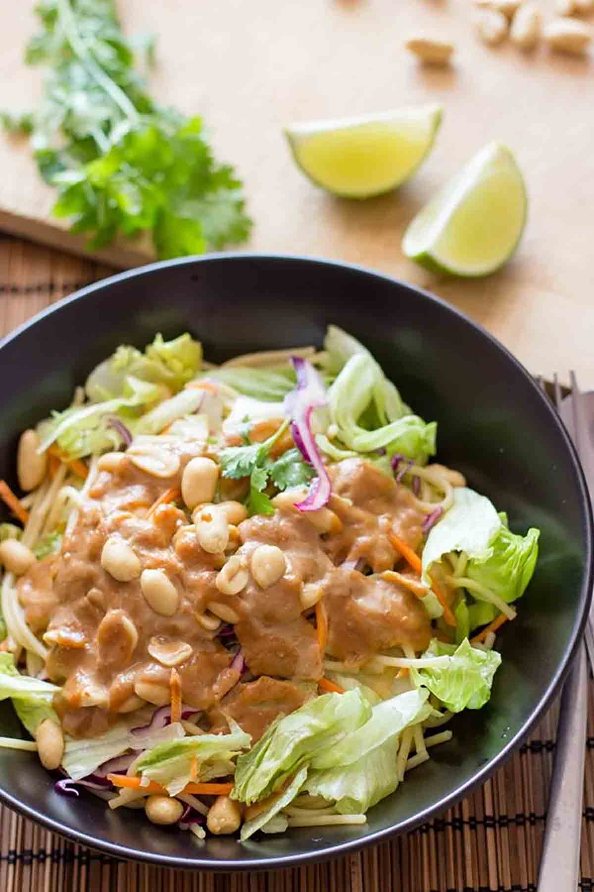 Pasta Salad With Peanut Butter Dressing
