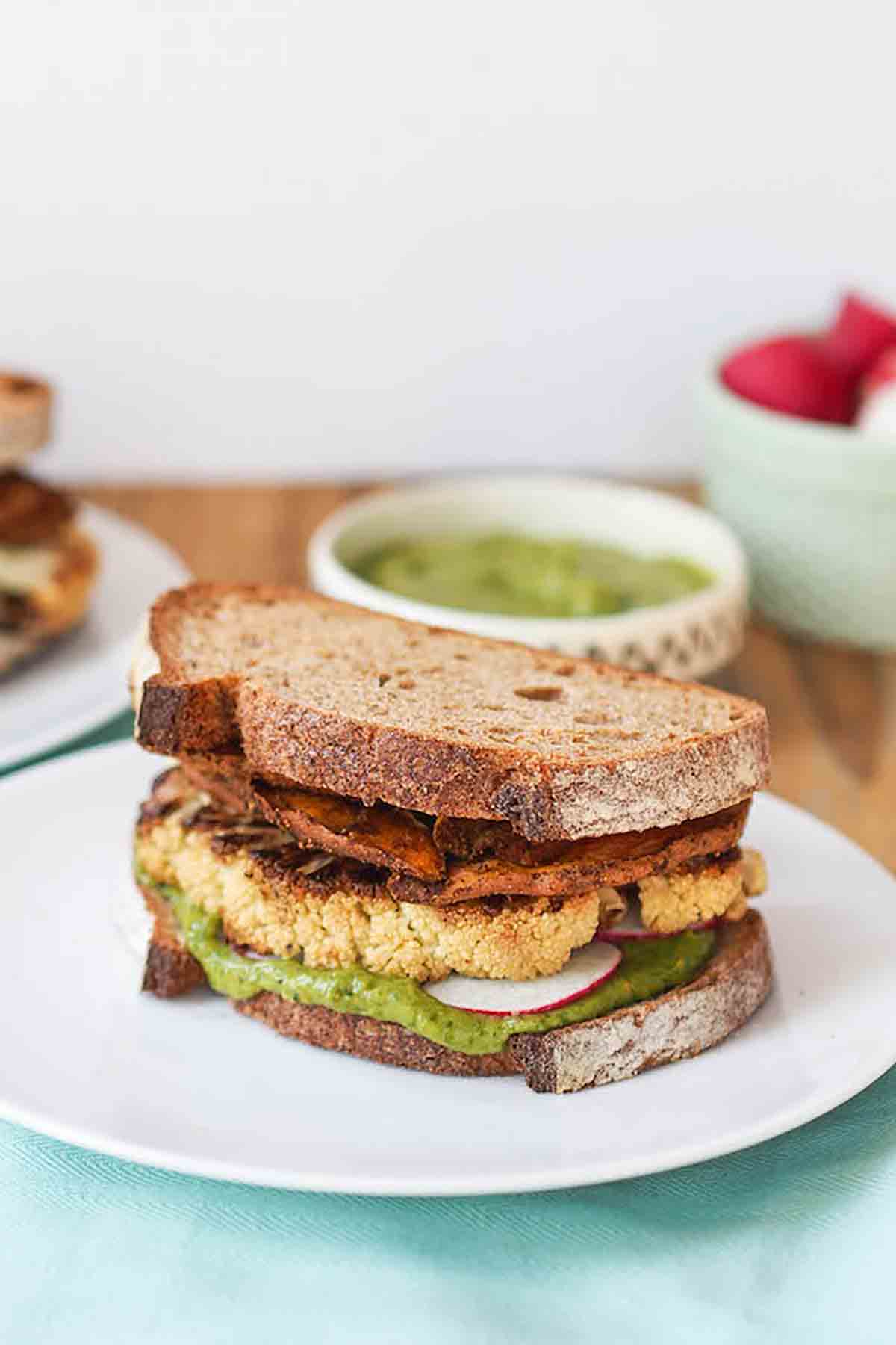 Southwestern Cauliflower Sandwich