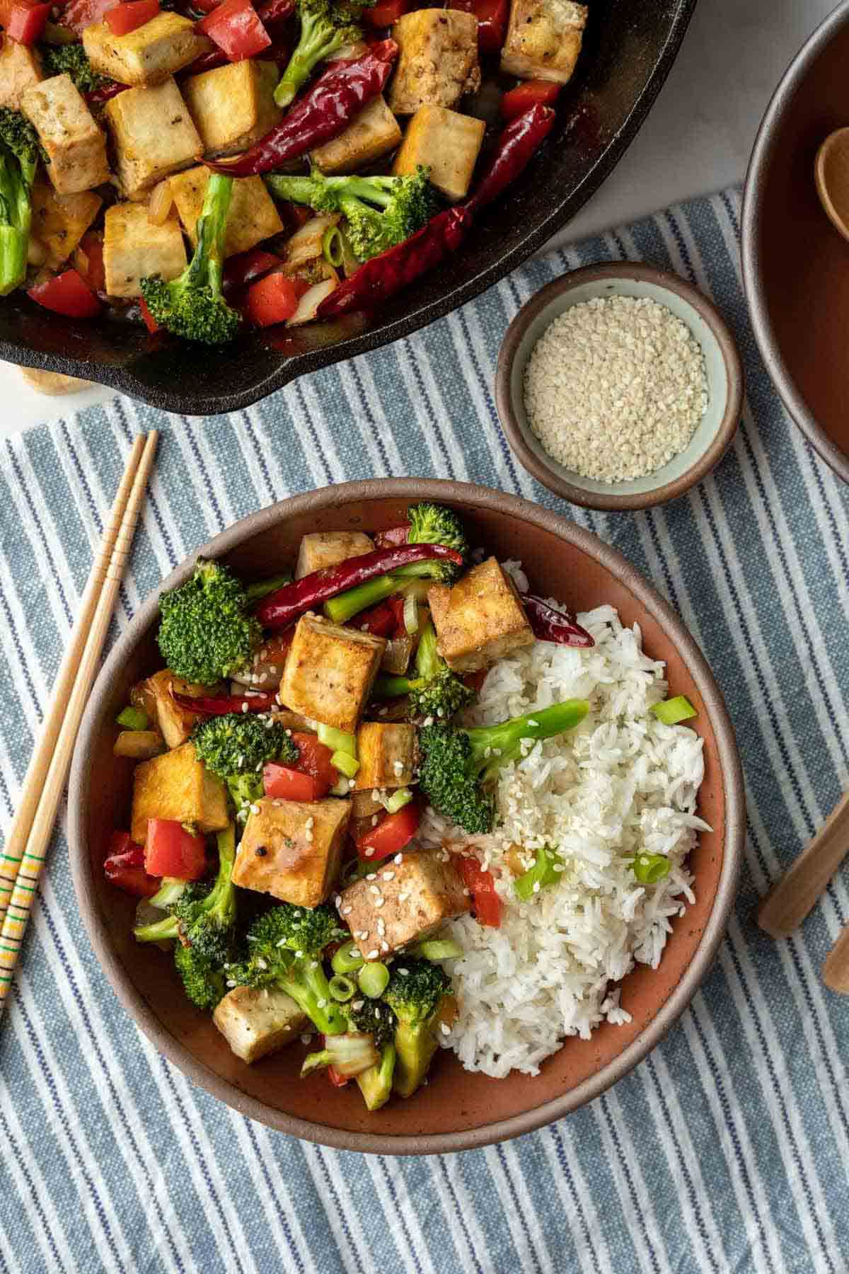 Spicy Szechuan Tofu Stir Fry