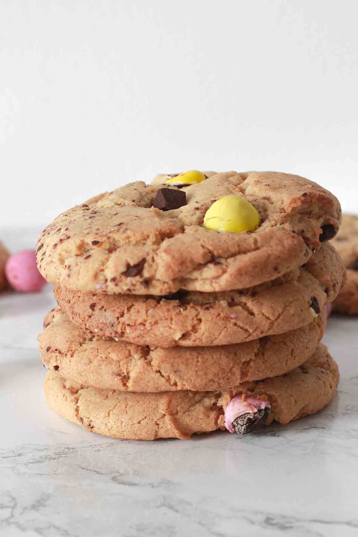 Stack Of 4 Dairy-free Easter Cookies