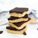 Stack Of 4 Vegan Peanut Butter Chocolate Bars