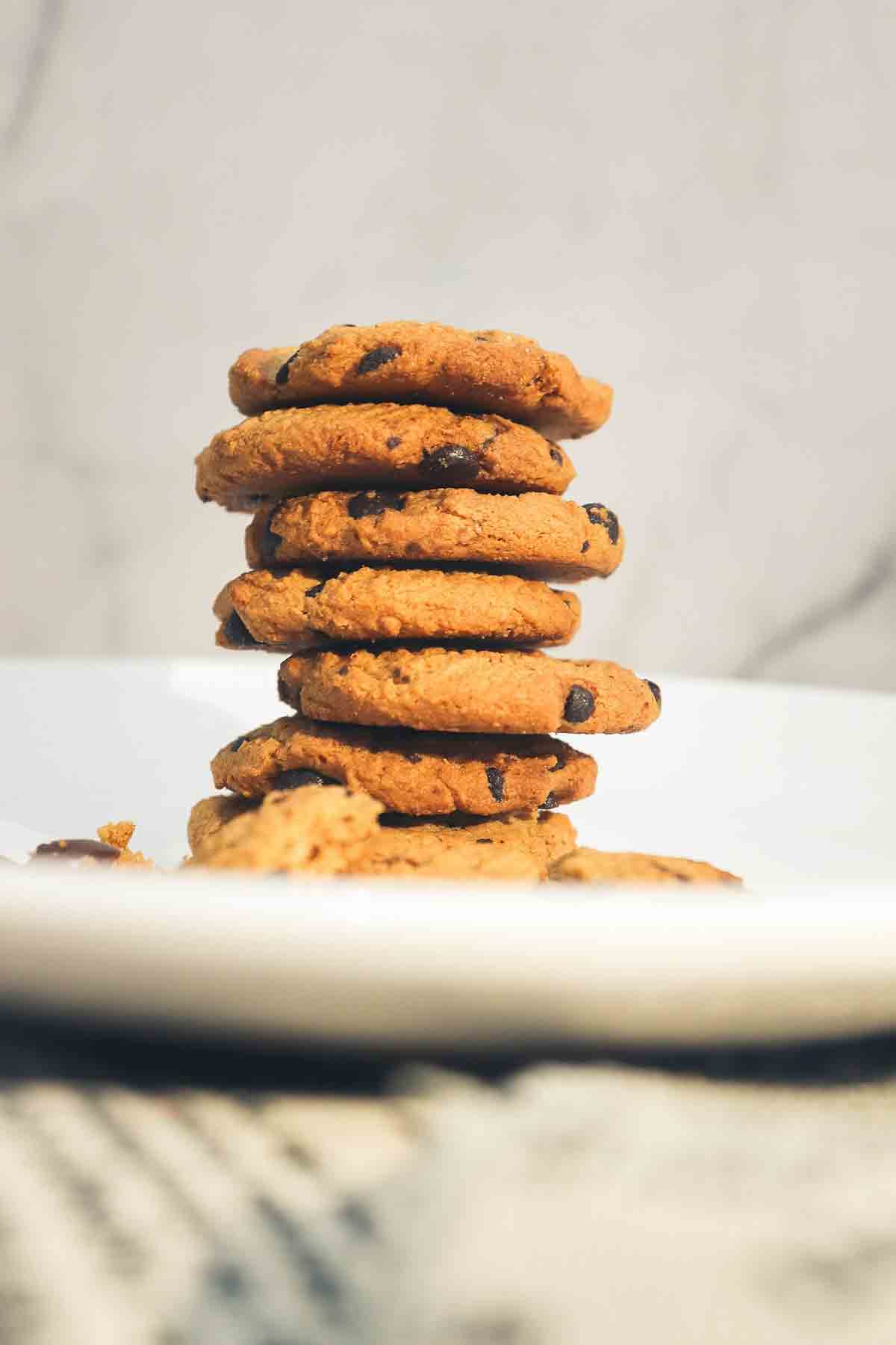 Stack Of Choc Chip Cookies