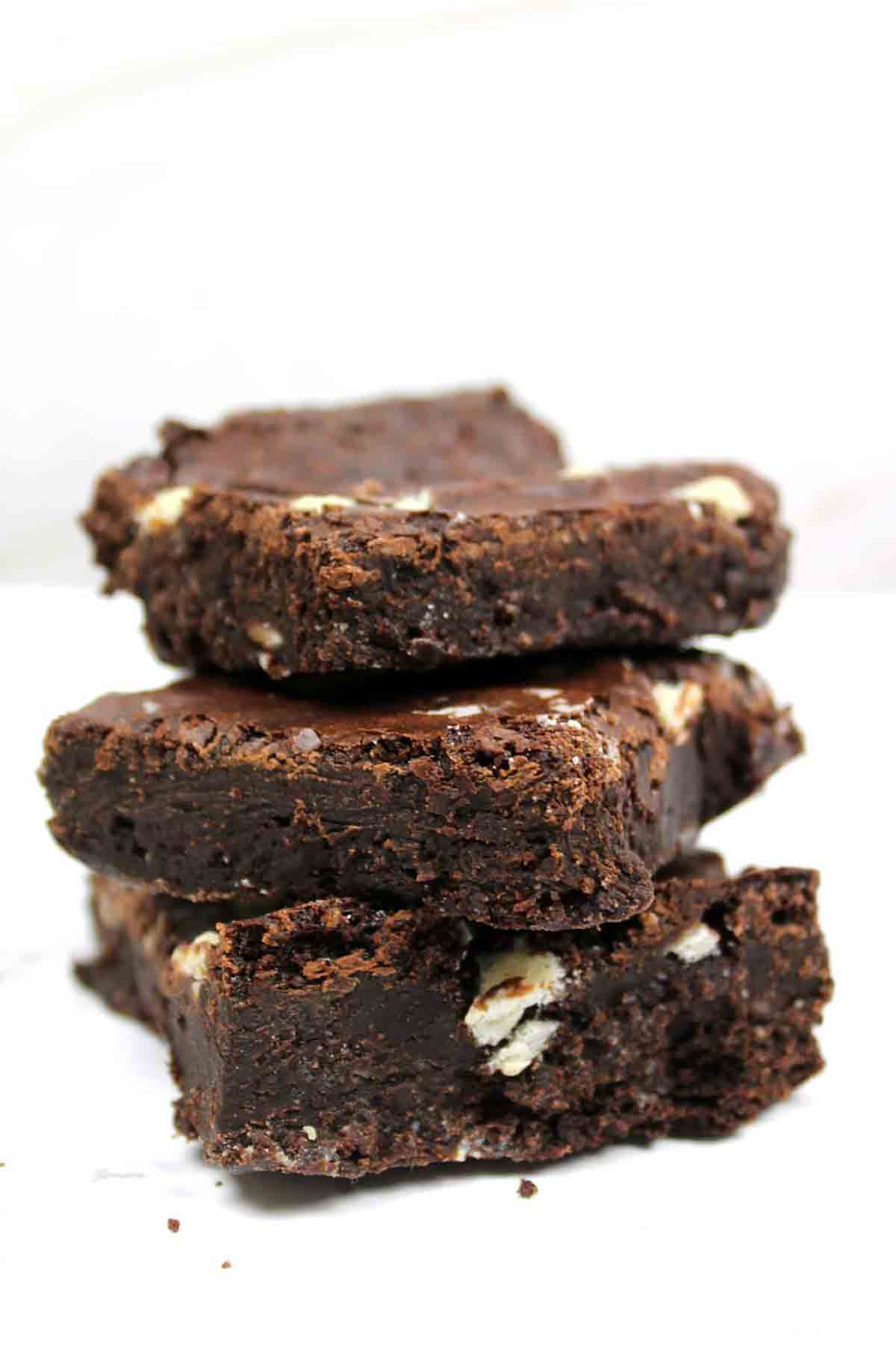 Stacked Vegan Brownies