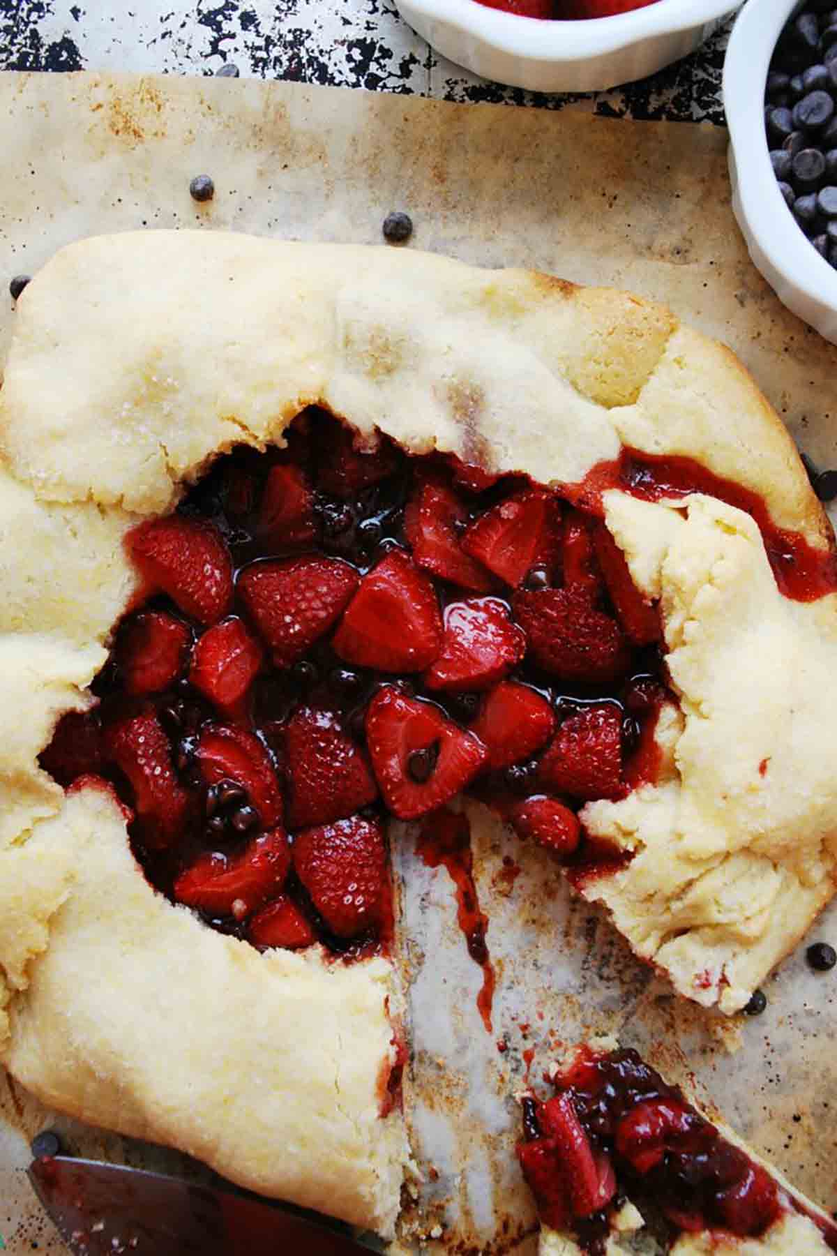 Strawberry Chocolate Galette