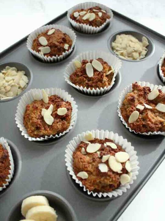 Vegan Almond Flour Banana Muffins