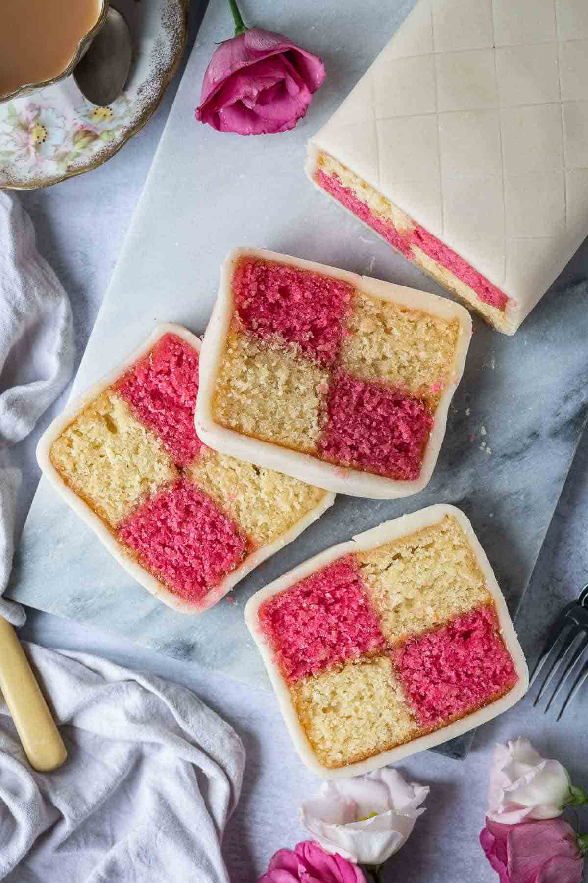 Vegan Battenberg Cake