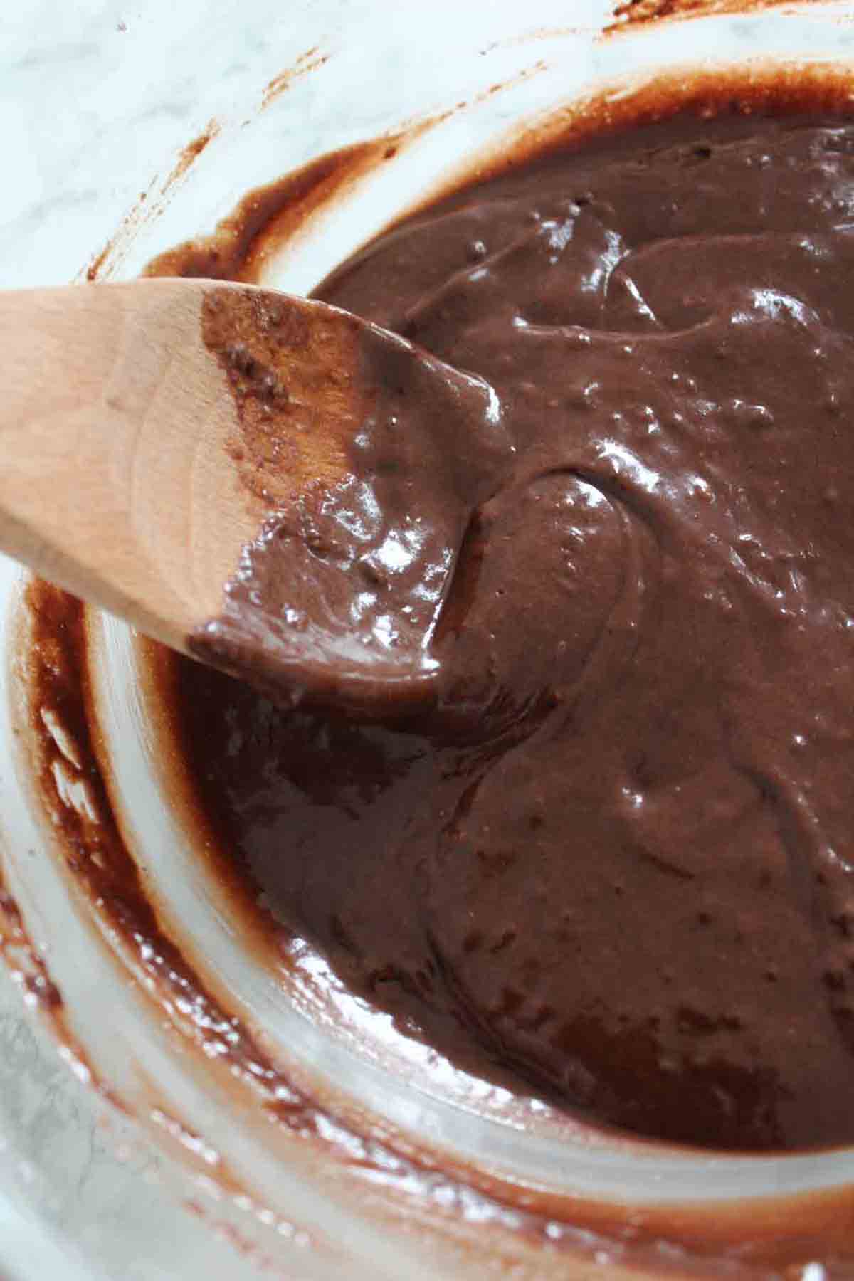 Vegan Chocolate Cake Batter In A Bowl