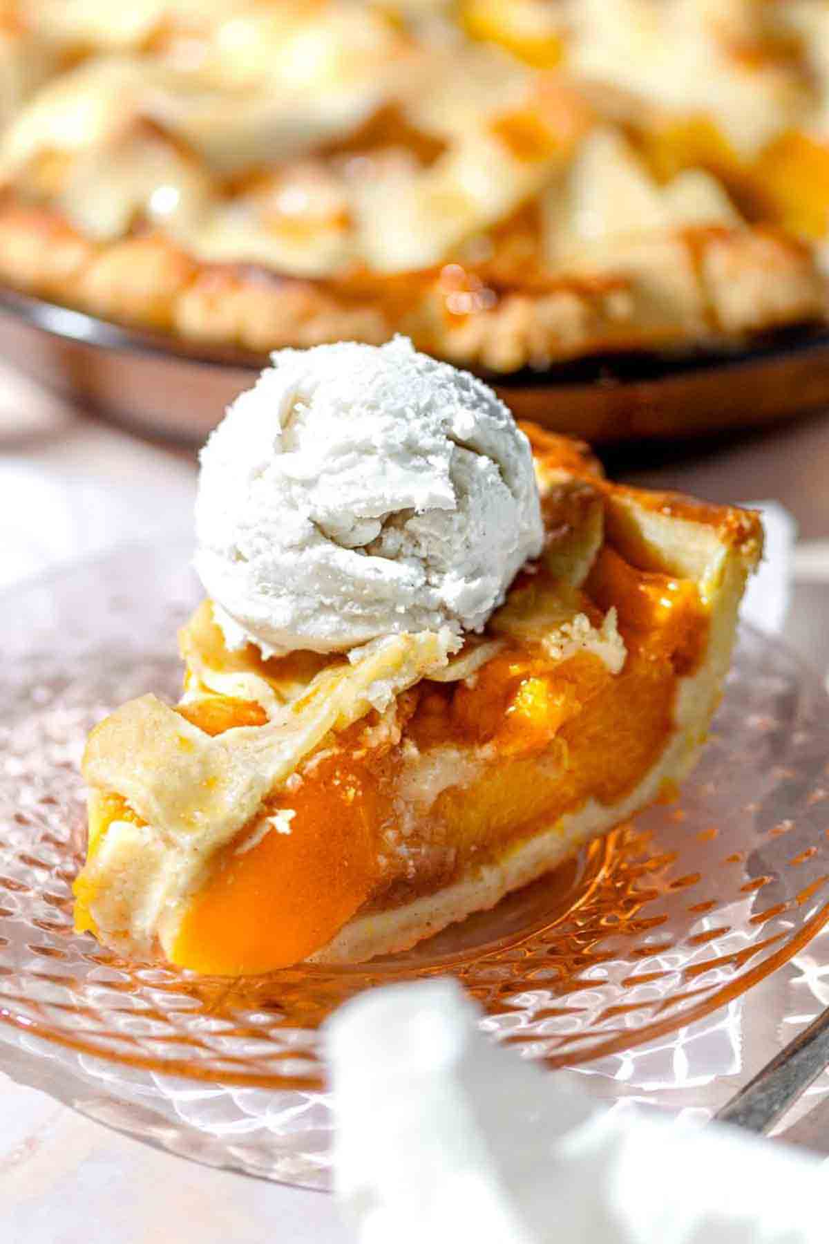 Vegan Canned Peach Pie