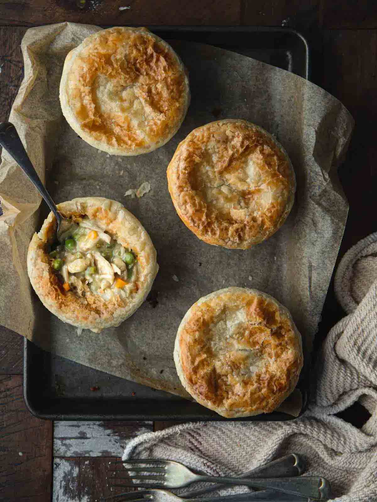 Vegan Chicken Pies