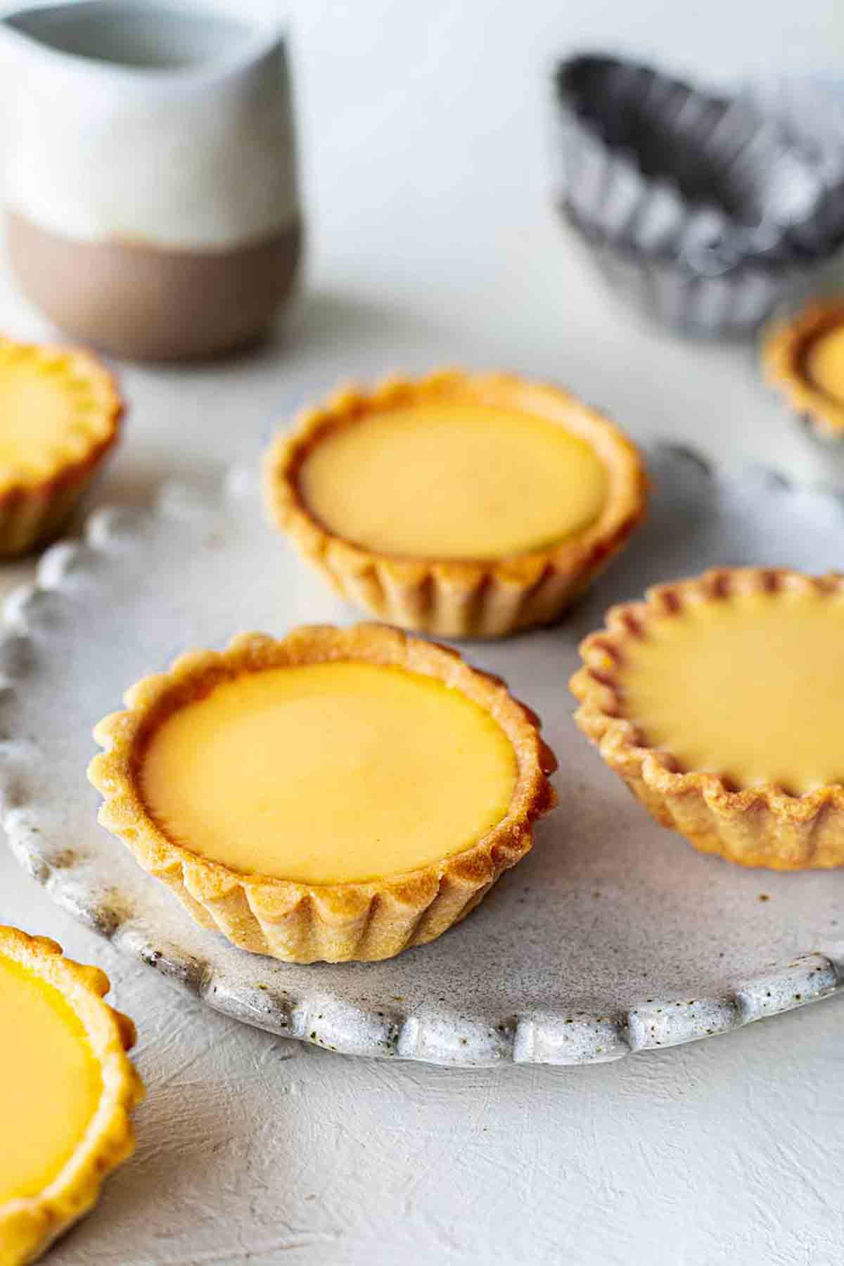 Vegan Chinese Egg Custard Tarts