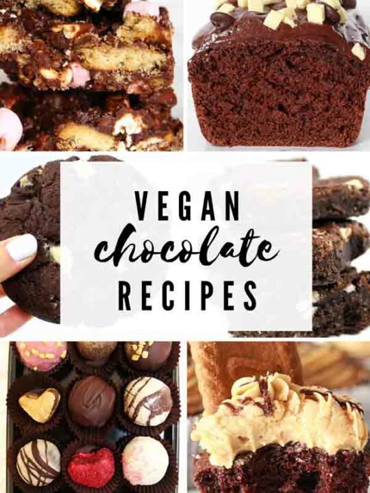 Vegan Chocolate Desserts Thumbnail Collage