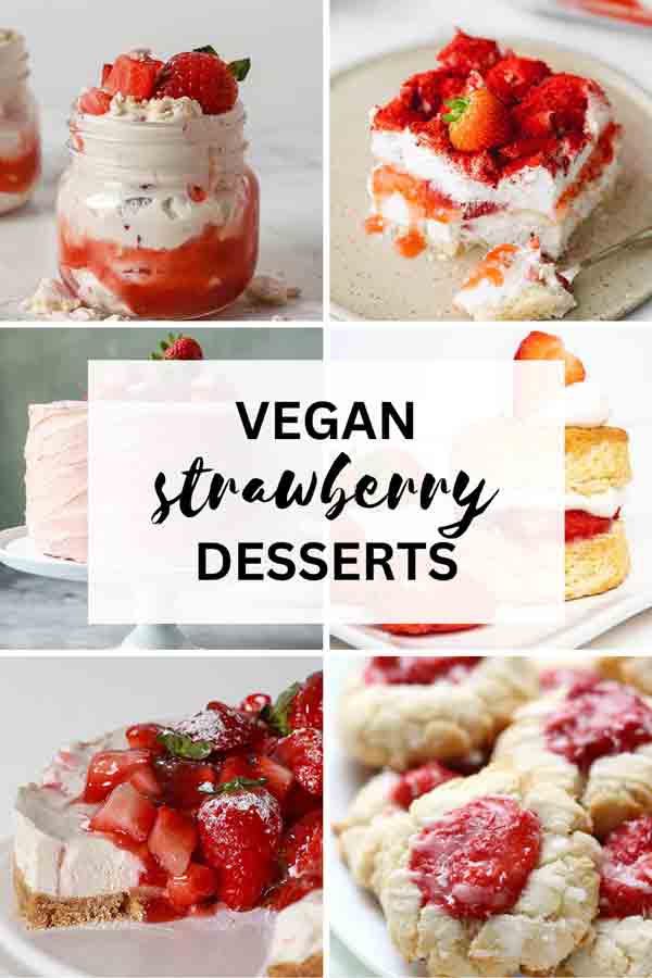 30 Vegan Strawberry Desserts - BakedbyClo | Vegan Dessert Blog