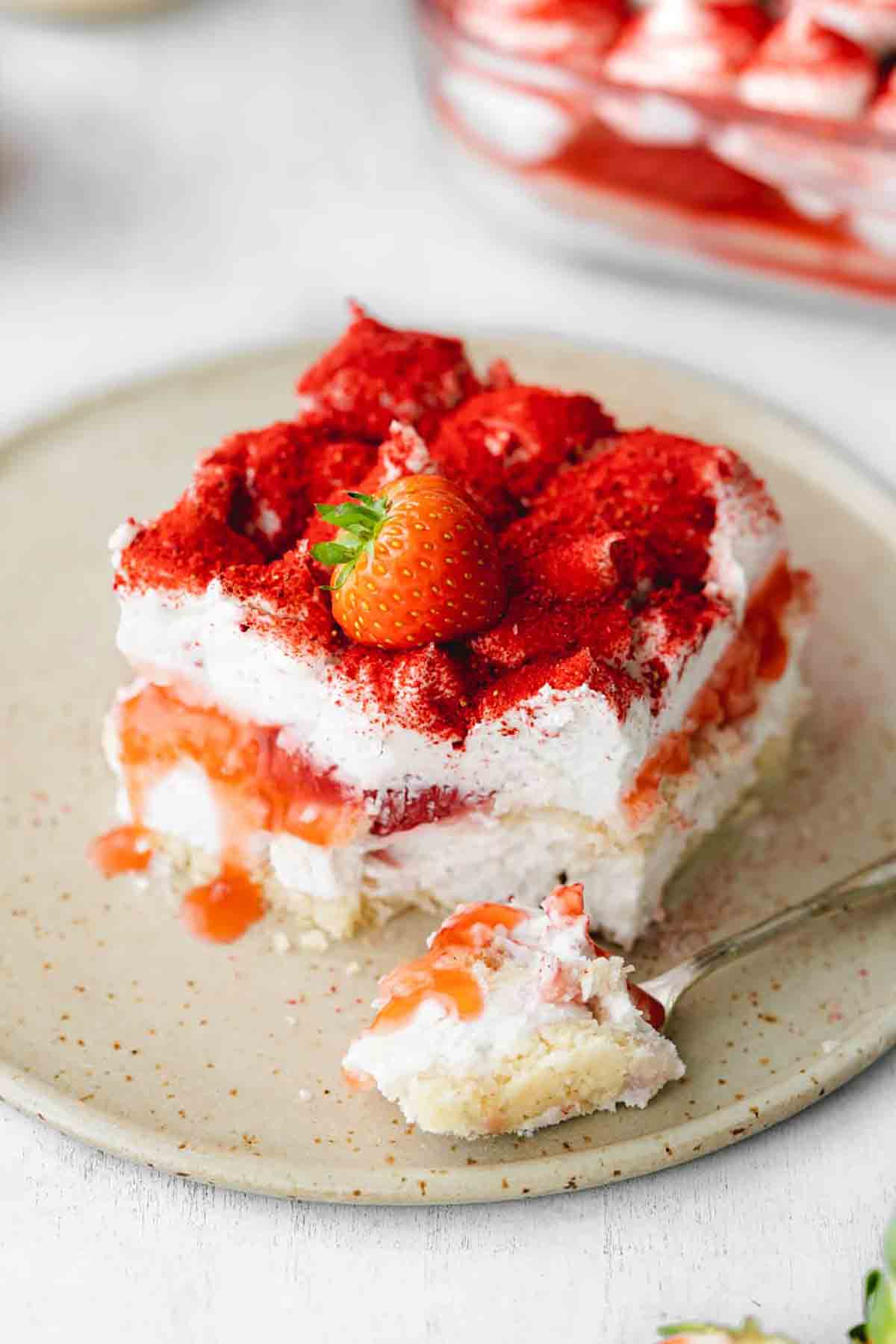 Vegan Strawberry Tiramisu