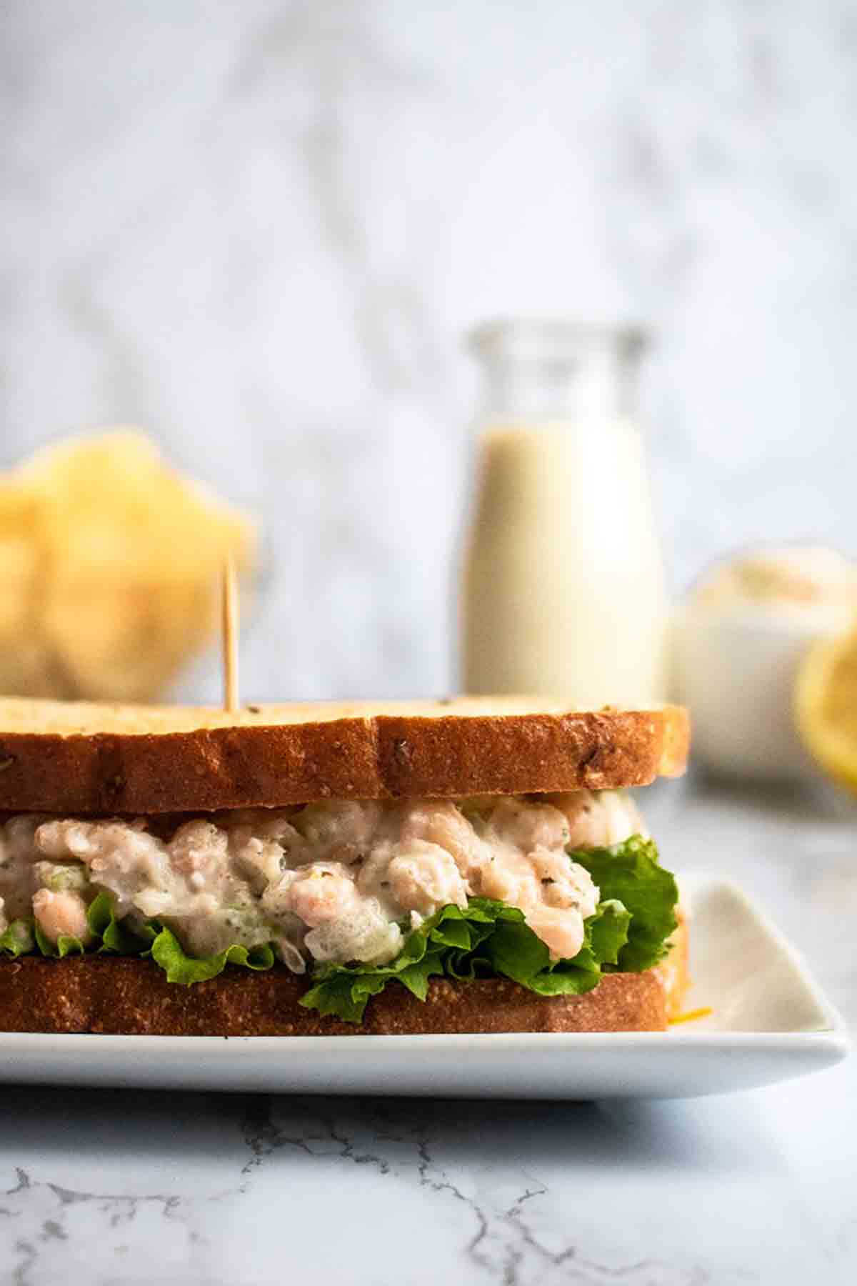 White Bean Vegan Tuna Sandwich