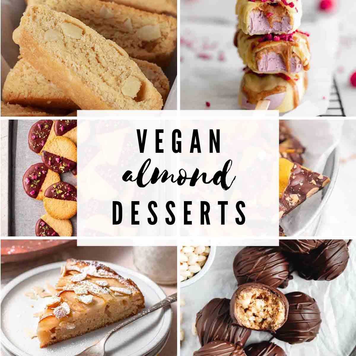 6 Pictures Of Vegan Almond Desserts