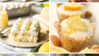 6 Vegan Lemon Dessert Recipes In A Collage