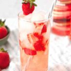 Strawberry Rhubarb Mocktail