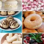 Image Collage Of 6 Vegan Aquafaba Desserts