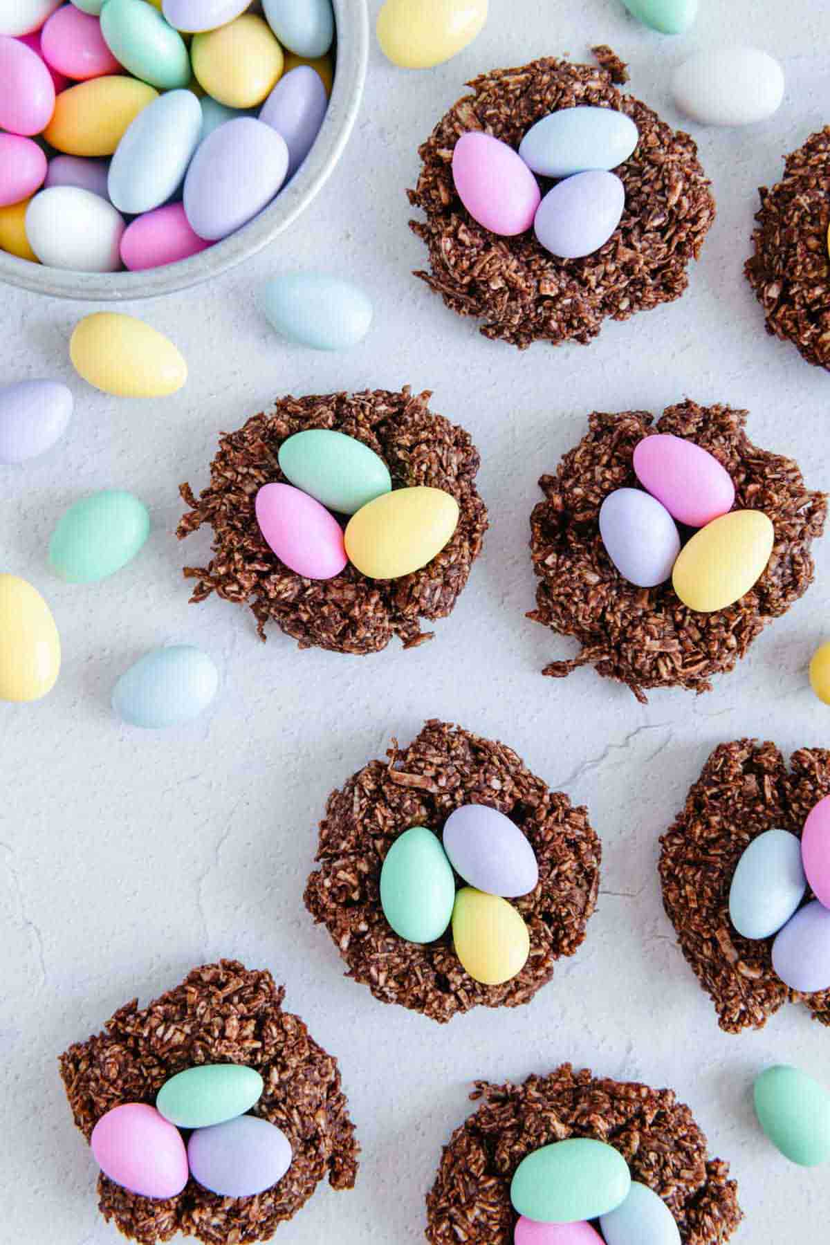 No Bake Easter Egg Nests