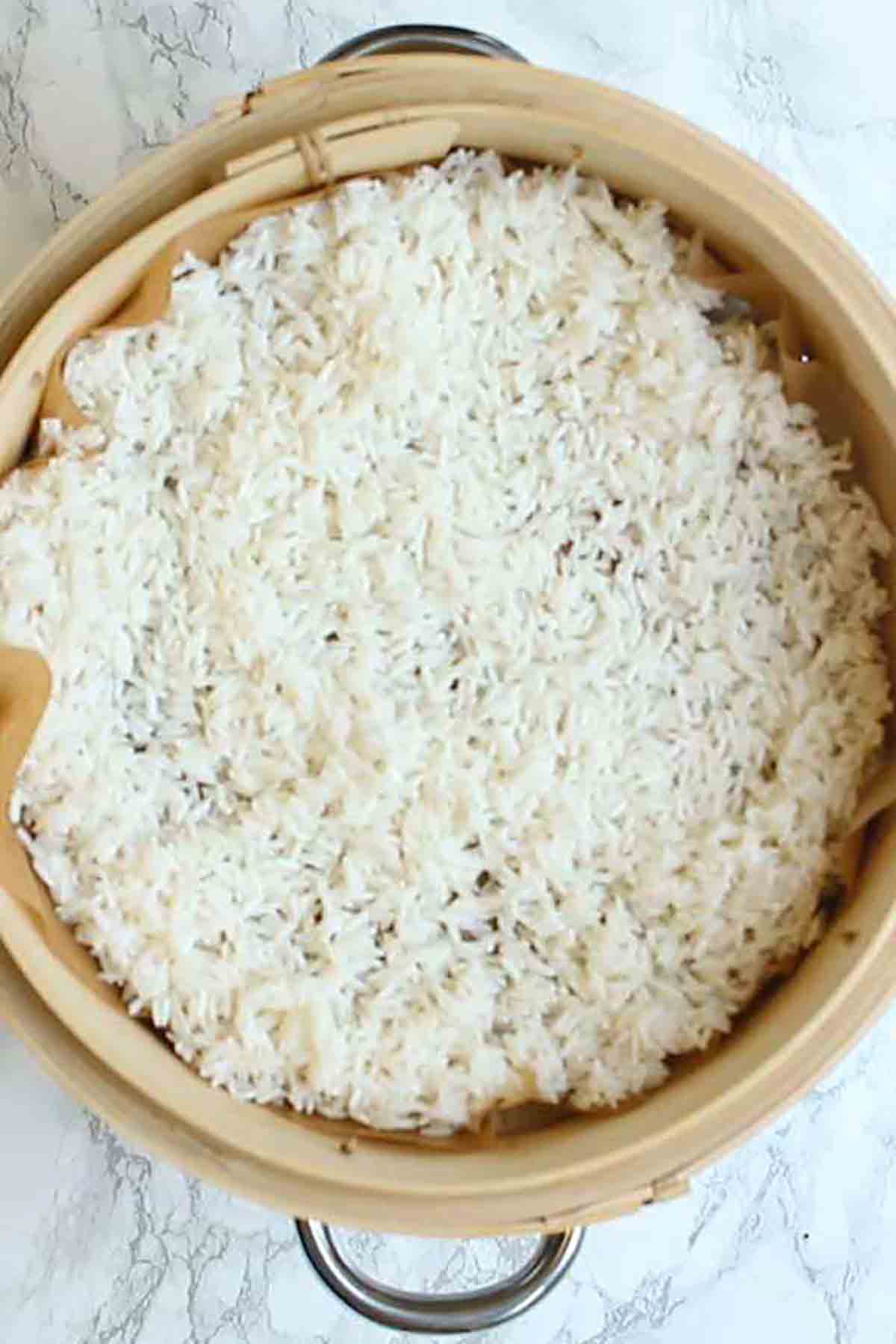 Sticky Rice In A Steamer