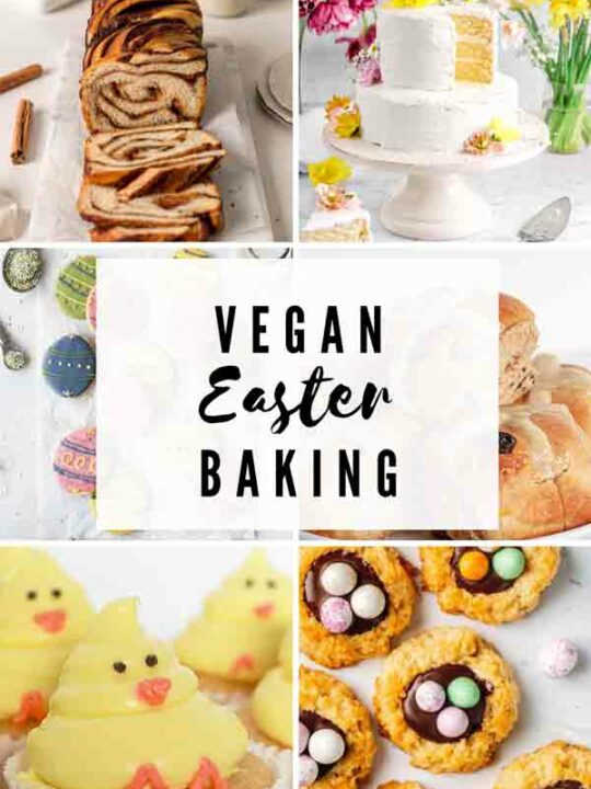 Thumbnail Image Of Various Vegan Easter Baking Recipes