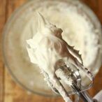 Thumbnail Image Of Vegan Cheesecake Filling On The End Of A Whisk