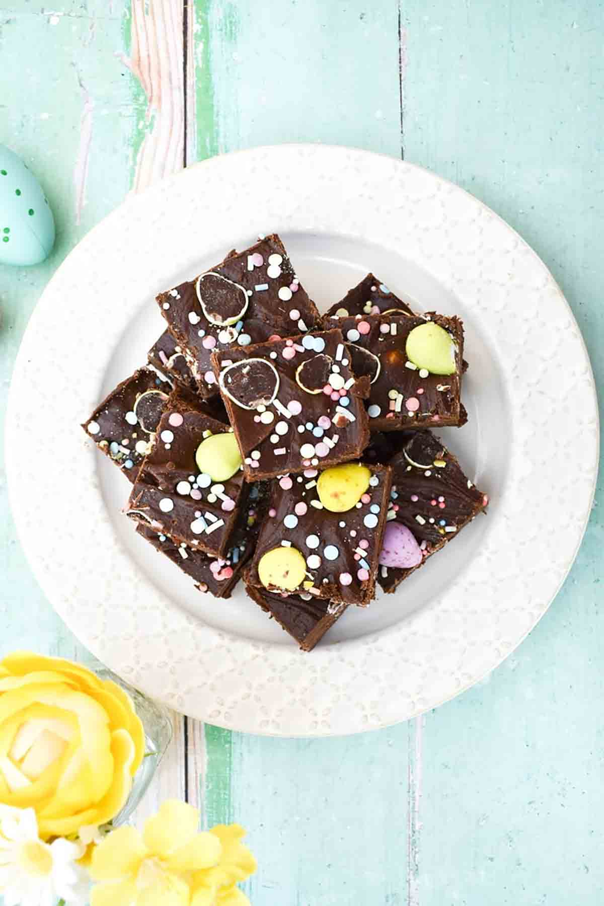 Vegan Easter Fudge