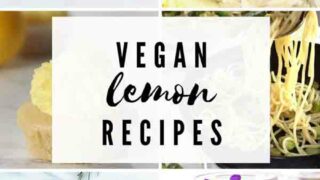 Vegan Lemon Recipes Collage