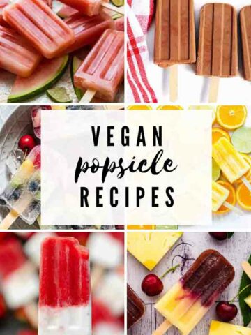 Vegan Popsicle Recipes Collage For Thumbnail Image