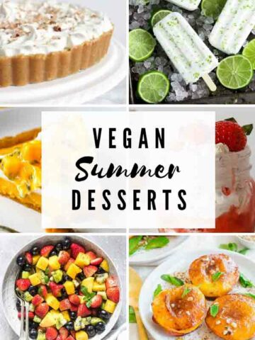 Vegan Summer Desserts Thumbnail Collage