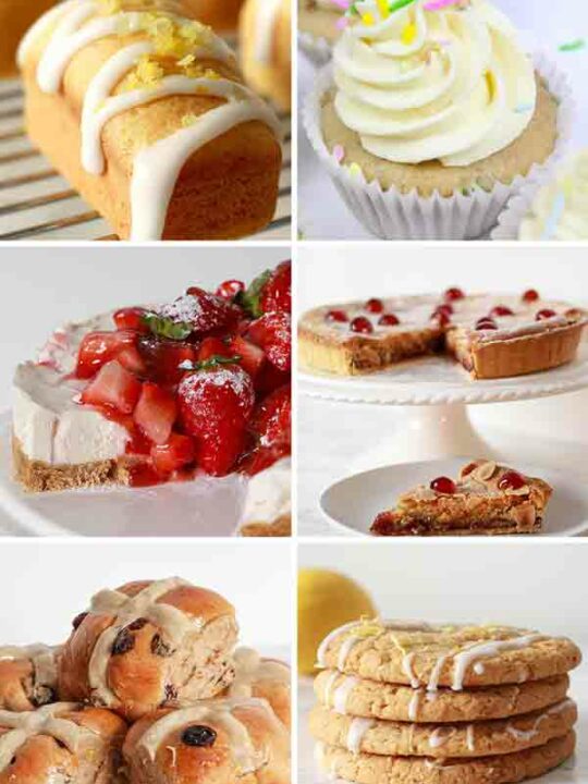 6 Vegan Spring Desserts Image Collage