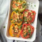 Chickpea Stuffed Peppers