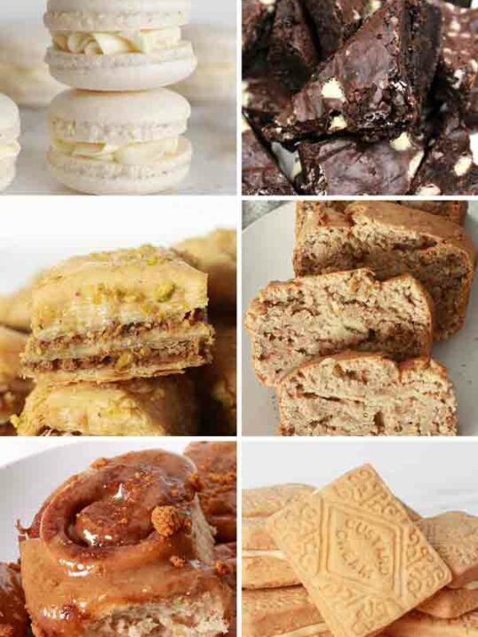 Image Collage Of 6 Vegan Desserts That Dont Taste Vegan