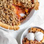 Peach Pie With Crumble Topping