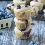 Vegan Banana Blueberry Muffins