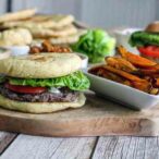 Vegan Burger And Fries Comfort Food Recipe
