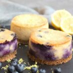 Blueberry And Lemon Cheescakes