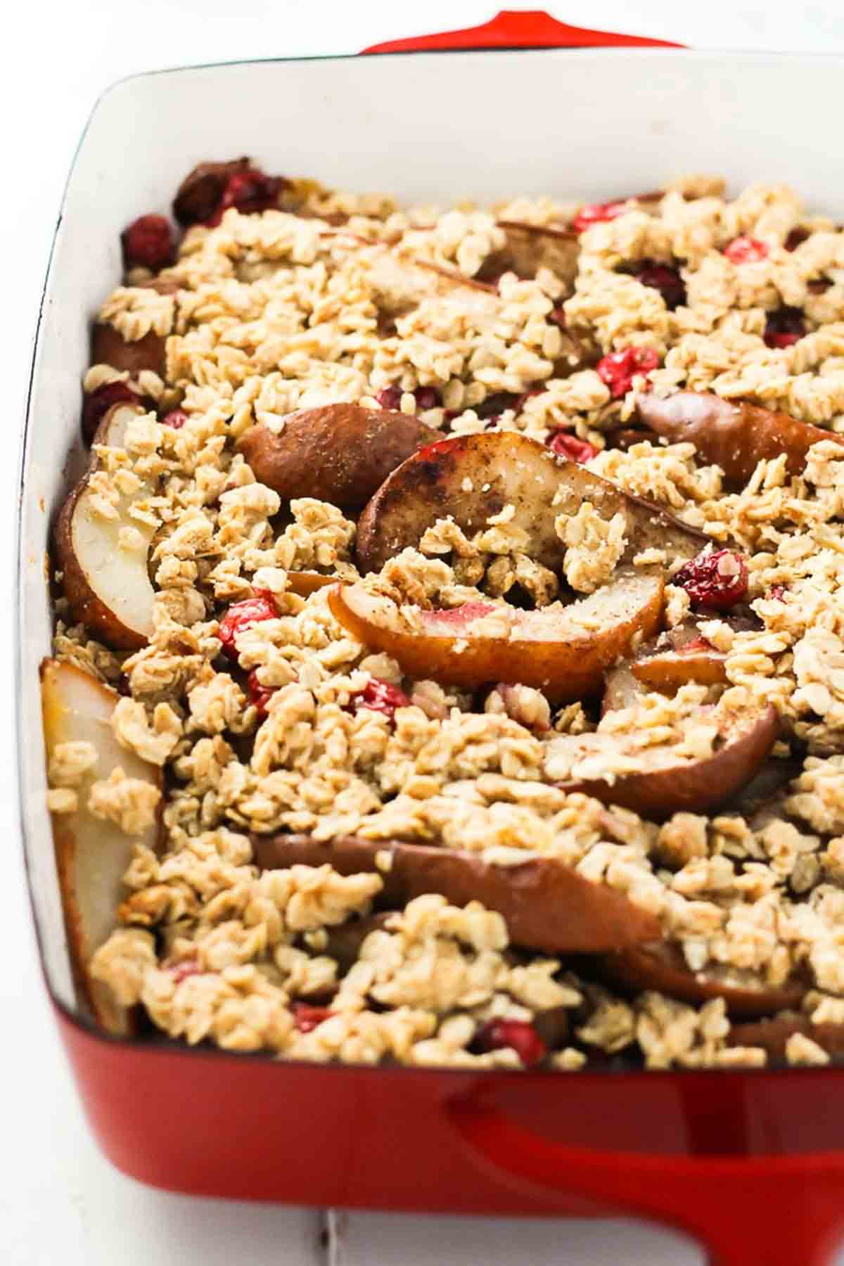 Pear Cranberry Crisp