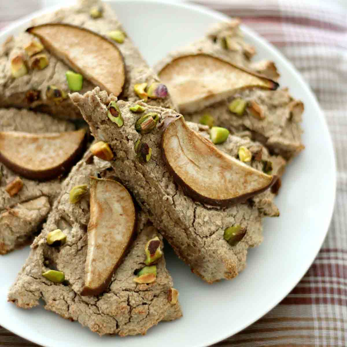 Seckel Pear Pistachios Scones