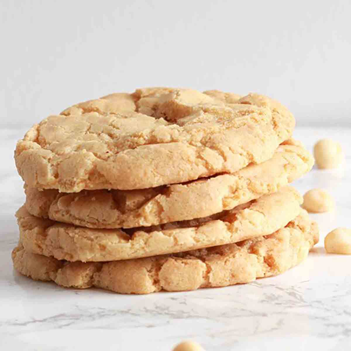 Stack Of 4 Gluten Free Macadamia Cookies