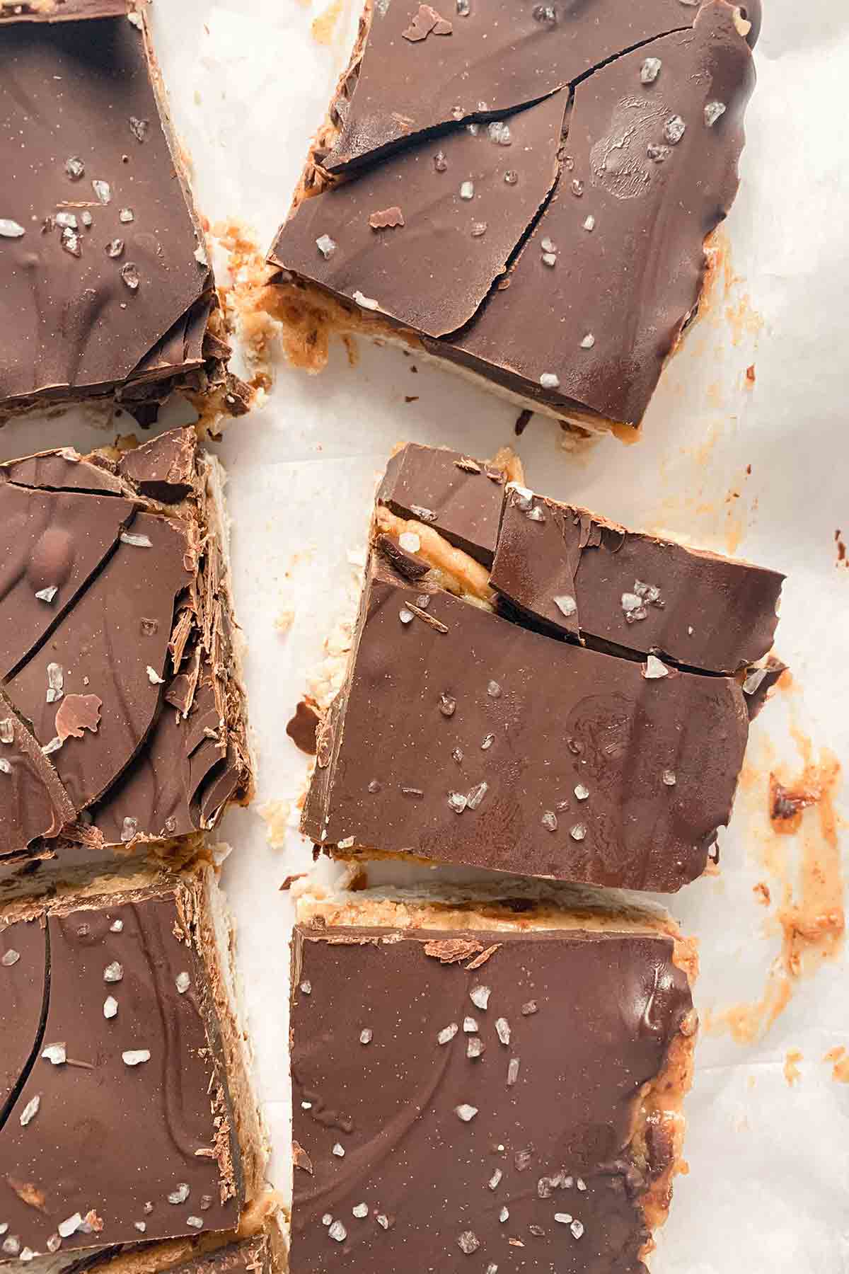 Vegan Caramel Slice Dessert With Dates