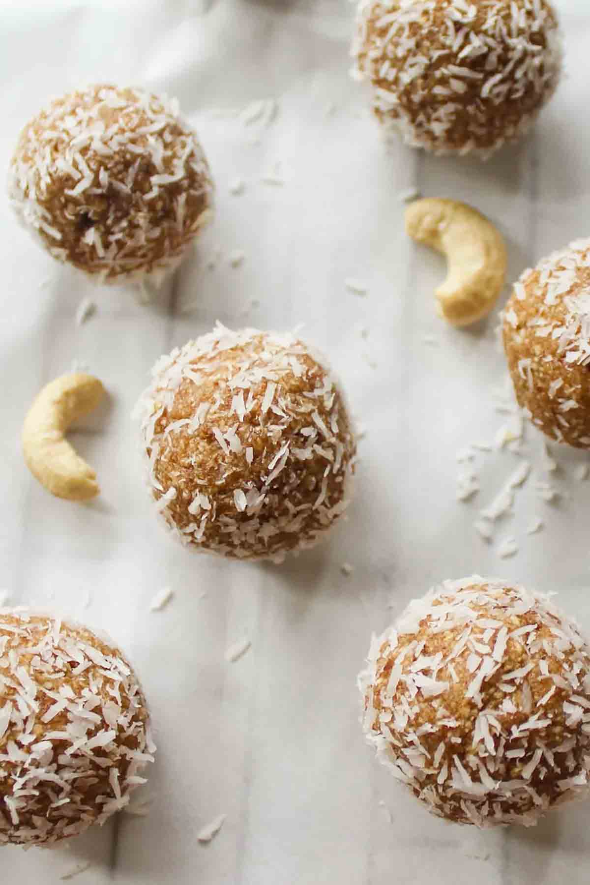 Vegan Date Sweetened Bliss Balls Dessert