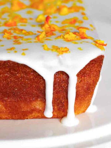 Vegan Orange Drizzle Loaf Cake